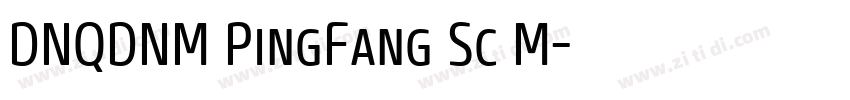 DNQDNM PingFang Sc M字体转换